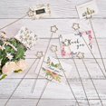thumbnail image 2 of 30pcs Metal Floral Place Card Holder,Heart Round Star Shape Photo Memo Table Number Holder Flower Pick Clips for Arrangement, 2 of 4