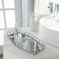 thumbnail image 3 of Home Details Circles and Squares Steel Vanity Mirror Tray 1.6" H, Chrome, 3 of 9
