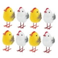 thumbnail image 4 of BESTYASH White Foam and Flocking Chicken Adornment for Easter Party, 8Pcs, 4 of 8