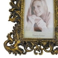 thumbnail image 6 of DecMode 4" x 6" Handmade Intricate Carved Brass Scroll Photo Frame (3 Count), 6 of 19