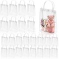 thumbnail image 1 of HEKHMU 50 Bolsas de Regalo Transparentes con Asas, 2 Tamaños, Bolsas de Compra Reutilizables para Bodas, Shower, Cumpleaños, Navideñas, Bolsas de Dulces, 1 of 4