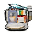 thumbnail image 2 of FORMRS Student Insulated Lunch Bag with Shoulder Strap Reusable Cooler Box for School, Blue Geometric Pattern, 2 of 9