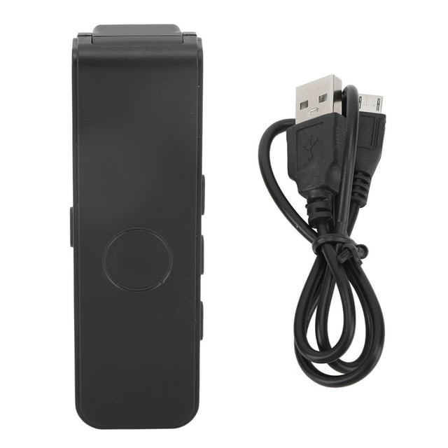 Mini cámara corporal multifunción 1080P HD con visión nocturna infrarroja y clip trasero, cámara portátil para reuniones, clases y viajes.