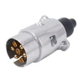 thumbnail image 2 of 4Pcs Trailer Accessories- 7 Pin Trailer Plug 12V Rv Sockets Towbar Towing 7Pin Metal Trailer Connectors, 2 of 8