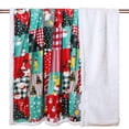 thumbnail image 4 of Gogreen Christmas Sherpa Fleece Throw Blanket for Couch Bed Sofa Adults -Soft and Warm Blanket for Winter, Thick and Fuzzy Throw Blanket (Throw - 50" x 60"), 4 of 7