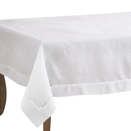 

Handmade Basic Hemstitch Border 100% Linen Tablecloth (36 x36 Tablecloth)