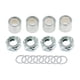 thumbnail image 1 of Kit de hardware para ejes de patineta de 16 piezas. Incluye 4 espaciadores y 4 tuercas de eje. Plata, 1 of 9