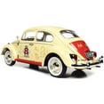thumbnail image 6 of 1963 Volkswagen Beetle Yukon Yellow with "Monopoly" Graphics "Free Parking" and Figure 1/18 Diecast Model Car by Auto World, 6 of 6