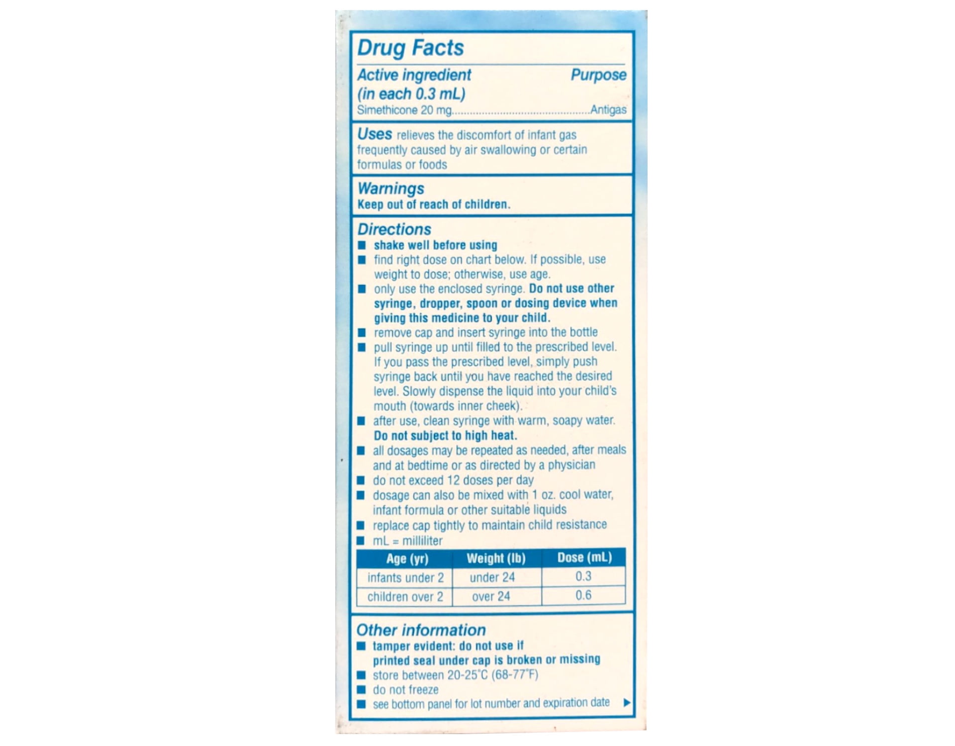 Mylicon Infant Drops Anti-Gas Relief, Original Formula 1 oz (Pack of 4)