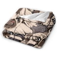 thumbnail image 2 of Pink Flamingos Bed Blanket Ultra Soft Throw Blankets All Season Warm Light Weight Cozy Plush Blankets for Home Bedroom Sofa Chair Travel, 30"X40", 2 of 5