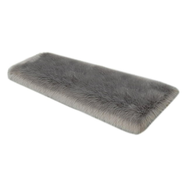 Alfombra de área alfombra lavable profesional cómodo para productos pequeños de escritorio de escritorio decoraciones resistentes alfombras de pelusa Gris 50 cm
