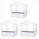thumbnail image 1 of 3X Comederos para Pájaros de Ventana con Fuertes Ventosas, Comedero para Pájaros Transparente para Exteriores, Casa para Pájaros con Bandeja Extraíble de 2 Compartimentos, 1 of 5