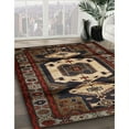 thumbnail image 3 of Ahgly Company Machine Washable Indoor Square Traditional Night Red Area Rugs, 3' Square, 3 of 7