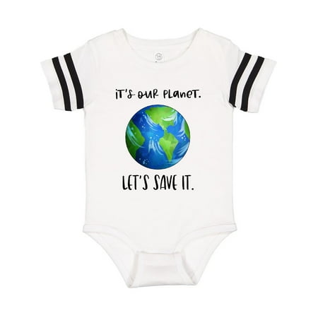 

Inktastic It s Our Planet Let s Save It Earth Day Gift Baby Boy or Baby Girl Bodysuit