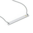 thumbnail image 2 of Engravable Bar Pendant with Birthstone, 2 of 7