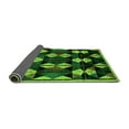 thumbnail image 2 of Ahgly Company Indoor Rectangle Oriental Green Modern Area Rugs, 2' x 4', 2 of 4