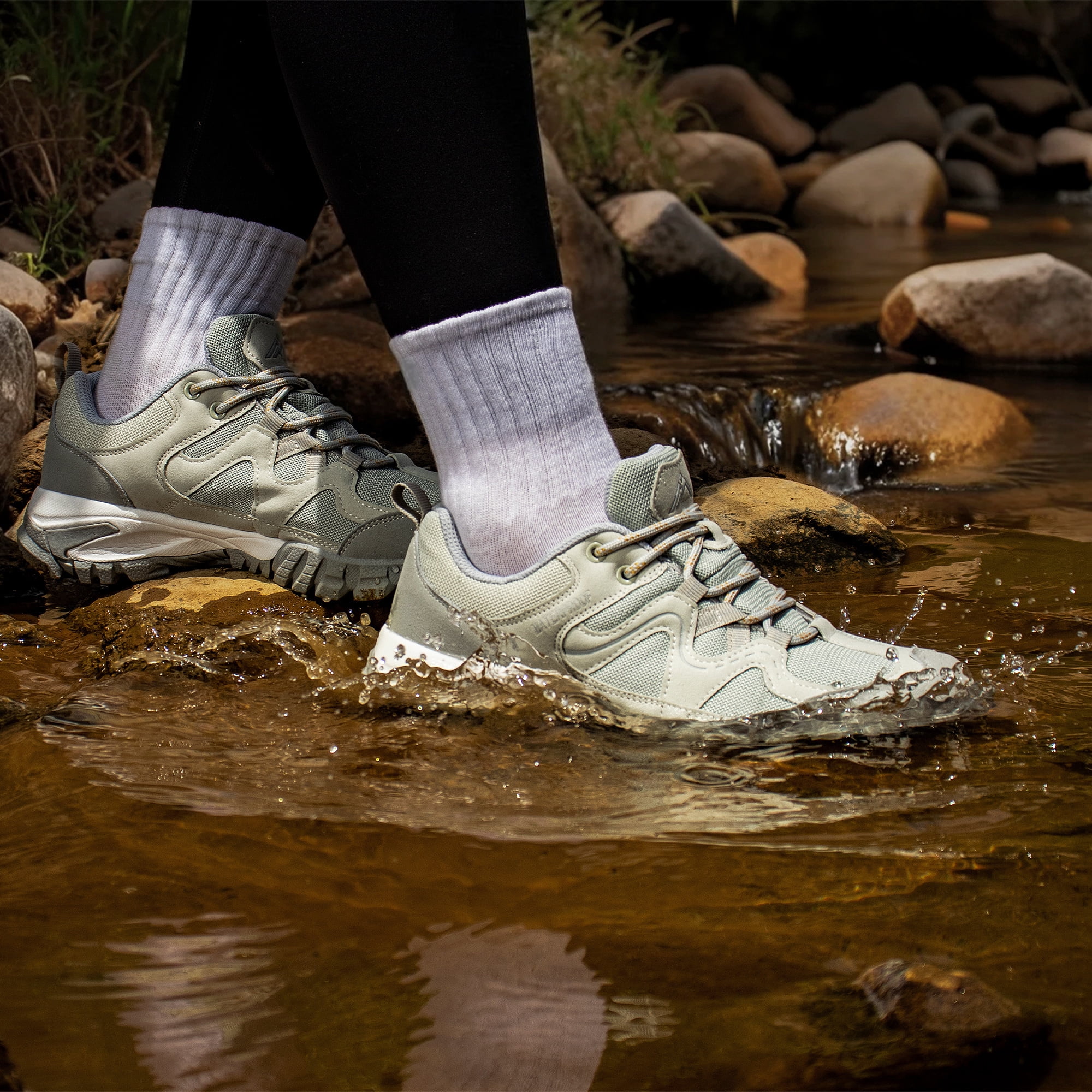 CC-Los Women's Waterproof Hiking Shoes Lightweight Breathable Walking Shoes for Outdoor Climbing Size 5.5-11
