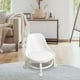 thumbnail image 1 of Taburete con Ruedas Silla Giratoria con Respaldo, Ruedas, Taburete de Pedicura Giratorio de 360 degree, Asiento de Ruedas Taburete Corto para Cocina Garaje Blanco Macarena Asiento rodante bajo, 1 of 8