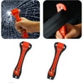 thumbnail image 2 of 1/2PCS Safety Hammer Camping Driving Car Seat Belt Cutter 2-in-1 Emergency Break Window Glass Punch Survival Life Rescue Tools, 2 of 8
