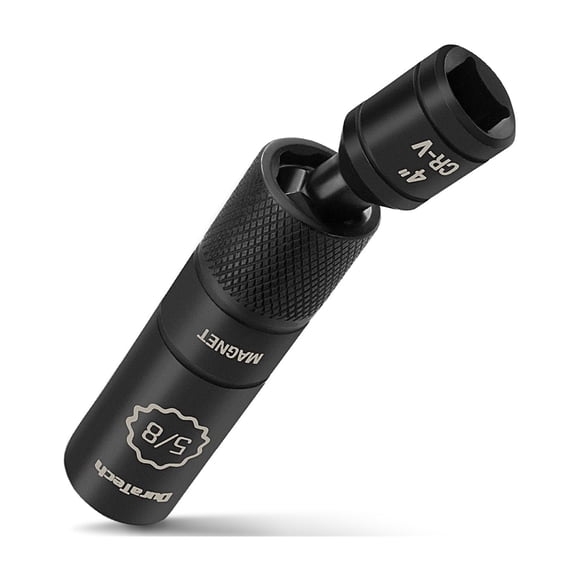 Dado para bujías DURATECH 5/8" con articulación giratoria y imán, Cr-V