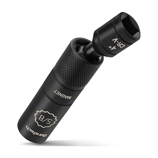 Dado para bujías DURATECH 5/8" con articulación giratoria y imán, Cr-V