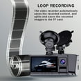 thumbnail image 5 of 1080P Dash Cam with Loop Recording, G-Sensor, 3 Lenses, Night Vision, 5 of 10