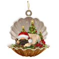 thumbnail image 1 of CAIROYAR Lindo colgante de árbol de Navidad con forma de concha para perro, decoración para el hogar, regalo para niños, GXW, 1 of 7