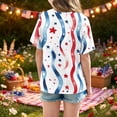 thumbnail image 4 of CCRFTGI Usa Flag Shirts for Child Boys Girls Size 7 Patriotic Casual 4th Of July American Flag Stars Striped Tshirt Red White and Blue Summer Shirts Festival T-Shirts Light Blue 5-6 Years, 4 of 6