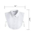 thumbnail image 7 of MINKUROW Women's Fake Collar Detachable Dickey Collar Half Shirts False Collar2PCS, 7 of 7