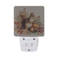thumbnail image 3 of LED Sensor Night Light Auto On/Off Dusk to Dawn Lamp for Bedroom Hallway Cute Squirrel with Acorns 2 Pack, 3 of 7