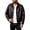 Coffee #16, variant on Mens Leather Jacket Vintage Full Zip Collared Long Sleeve Bomber Jackets Fall Casual Motorcycle Jacket ,S