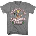 thumbnail image 1 of The Real Ghostbusters Christmas Spirit Graphite Heather Adult T-Shirt 4Xl, 1 of 2
