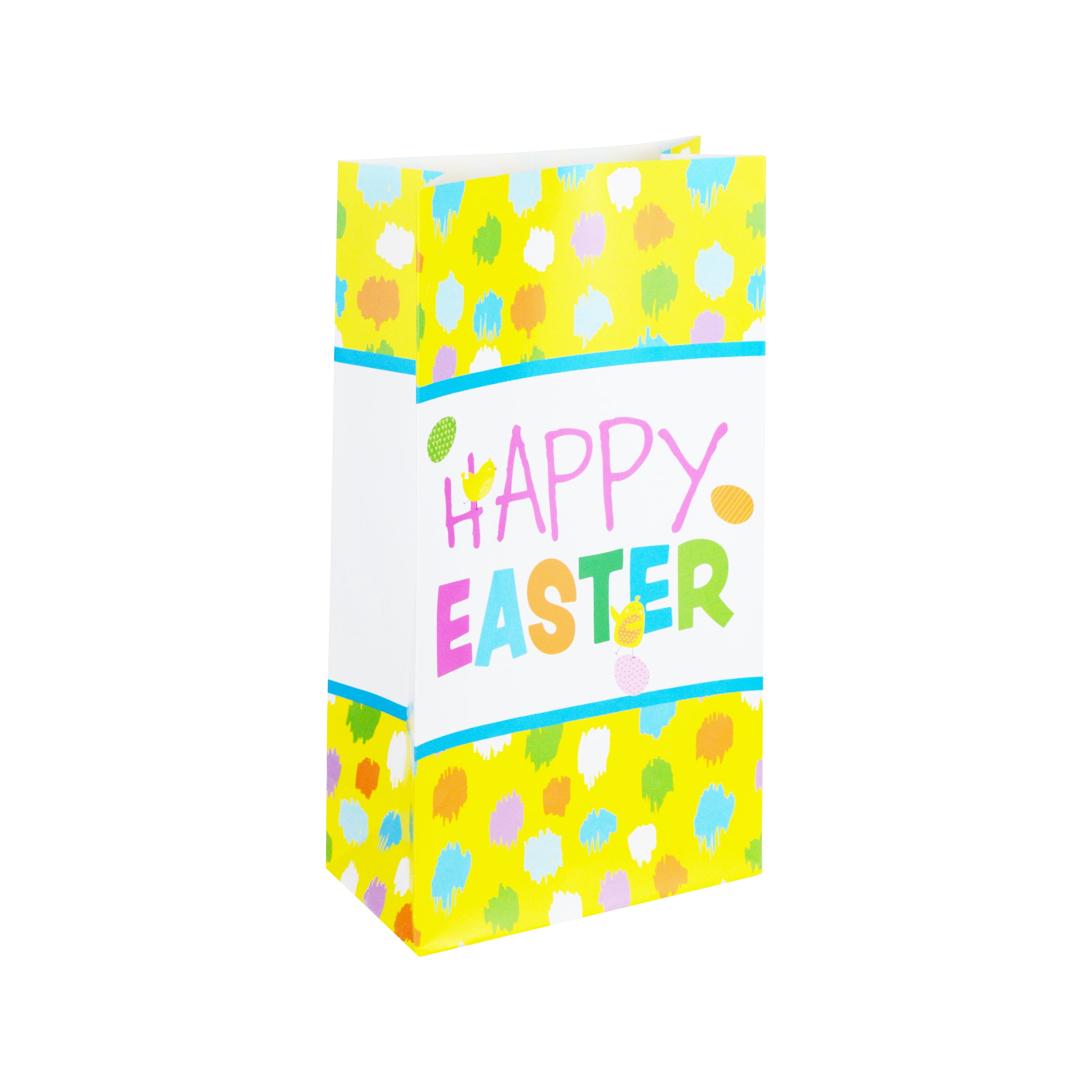 Way To Celebrate Easter Paper Sack, 6 inch X 11.25 inch X 3.25inch.