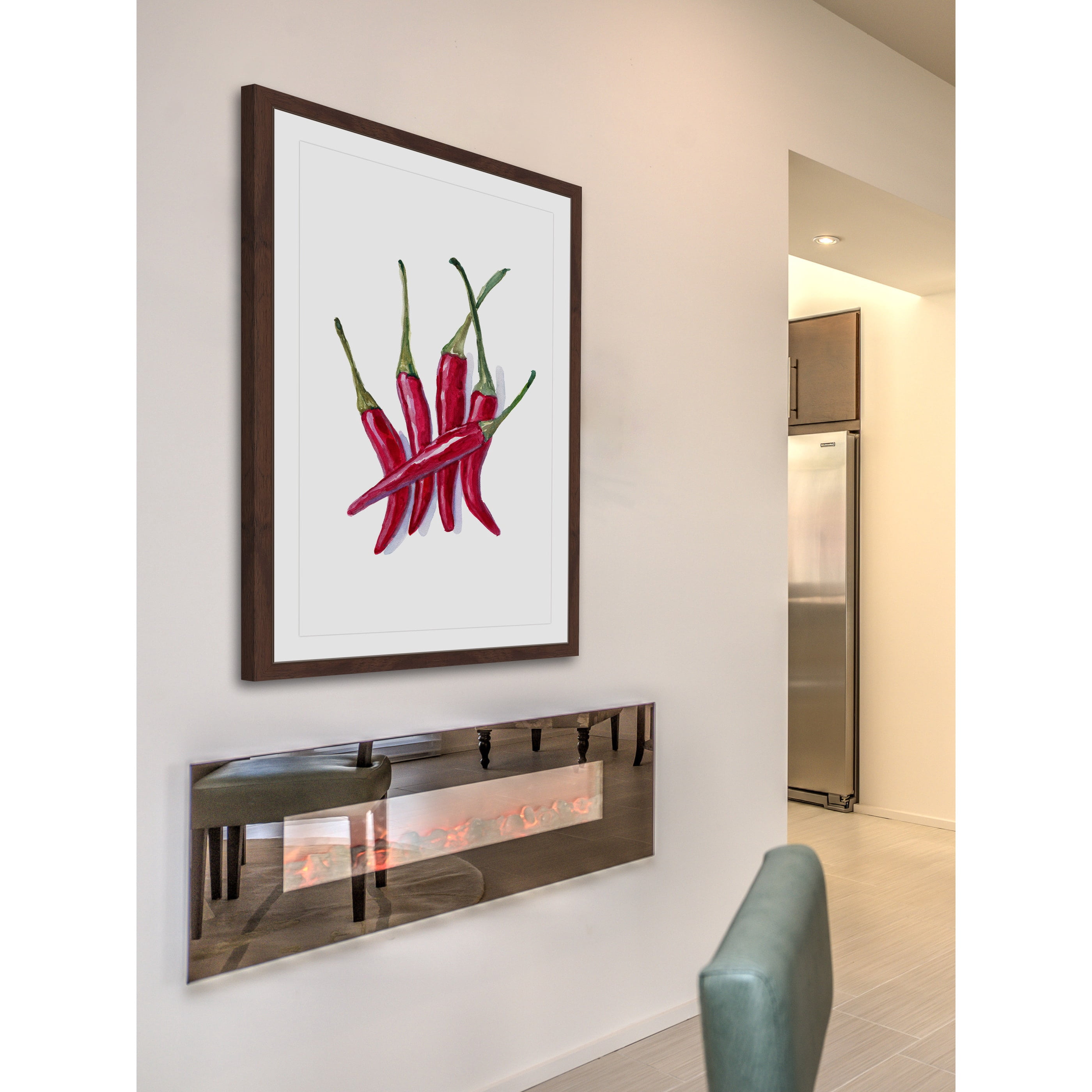"Keeping It Spicy" Framed Painting Art Print
