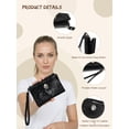 thumbnail image 3 of Punplita Bifold Wallet for Women PU Leather Glitter Shiny, 3 of 5