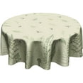 thumbnail image 1 of 60Inch Spring Leaf Round Tablecloth Beige Fern Herb Botanical Table Cover Farmhouse Style Wild Plant Stain Resistant Circle Table Cloth for Kitchen Dining Picnic Party Decor, 1 of 6