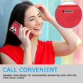 thumbnail image 6 of Case Compatible with iPhone 12 Mini 5.4 inch 2020, Vintage Classic Matte Leather Wallet Case Flip Notebook Style Cover with Magnetic Closure Kickstand Card Slots - Red, 6 of 15