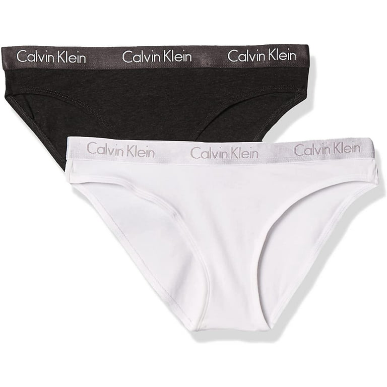 Calvin Klein Womens Motive Cotton Multipack Bikini Panty Large