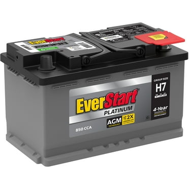 EverStart Platinum AGM Automotive Battery, Group Size H7 / LN4 / 94R 12 Volt, 850 CCA