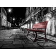 thumbnail image 2 of Outchill, L.  18x15 White Modern Wood Framed Museum Art Print Titled - Night Bench, 2 of 4