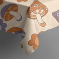 thumbnail image 5 of Colorful Mushroom Star Dark Pattern Square Tablecloth,Waterproof Square Table Cover,Wipeable Spillproof Washable Table Cover for Home Kitchen Party Decor 60"x60"(152x152cm), 5 of 6