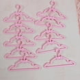 thumbnail image 4 of AYYUFE 20Pcs Doll Clothes Hanger Miniature Dollhouse Hangers Reusable Multifunctional Plastic Pink Miniature Clothes Rack for Doll, 4 of 6