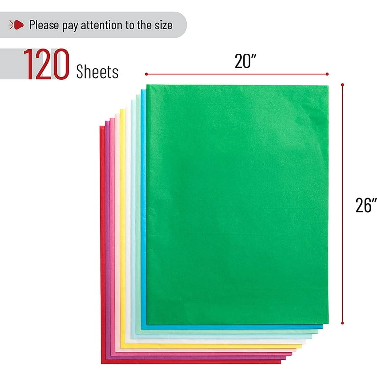 120 Sheets Tissue Paper for Gift Bags, Gift Ecuador