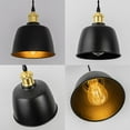 thumbnail image 5 of FSLiving Adjustable Height Remote Control J-Type Track Pendangt Light with E26 Light Gold Base&Black Metal Shade,Dimmable Color Changing Timing Vintage Lamp for Kitchen Sink,Customizable - 1 Light, 5 of 11