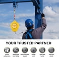 thumbnail image 5 of WAASOSCON 30-Meter (98FT) Fall Arrester with Auto-Locking Mechanism, Alloy Steel Hook, and Retractable Lifeline, 330Lbs Capacity Fall Protection Device for Roofing and High-Altitude Work, 5 of 7