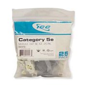 Icc Ic107b5fwh Module, F-type, Nickel Plated, White
