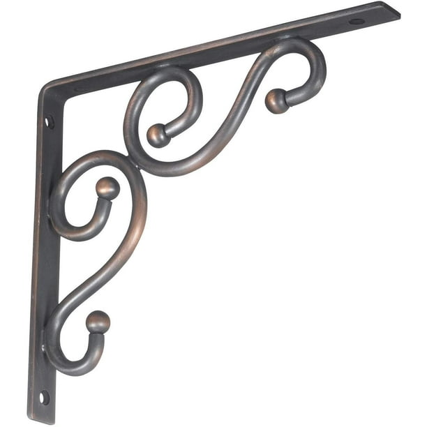 Stanley Hardware S250592 773 Ornamental Shelf Brackets in Antique