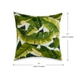 thumbnail image 5 of Greendale Home Fashions 17'' x 17'' Reversible Outdoor Throw Pillow, Set of 2, Palm Leaves White, 5 of 6