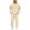 Beige, variant on Boys Girls Pullover Sweatsuit Kids 2 Piece Outfit School Sweatshirt Set Baggy Hoodie Cargo Sweatpants Set Boys Oversized Hooded Sweatpants Set Sport