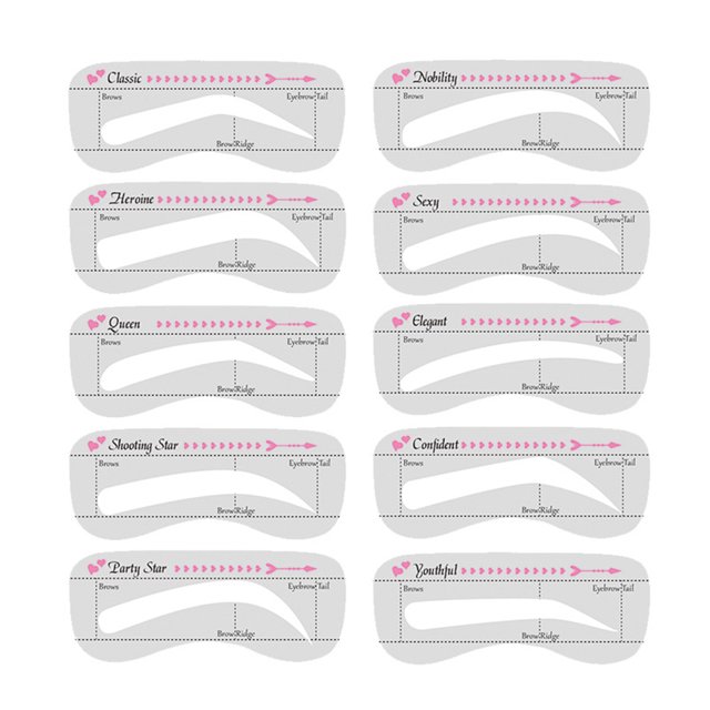 Plantilla para Cejas Ygjytge Kit Modelado Reutilizable
